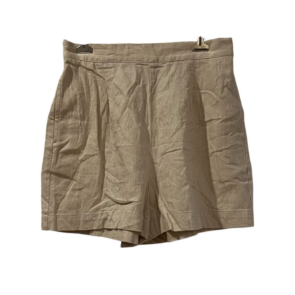 NWT! Madewell Beige cotton & linen blend‎ shorts